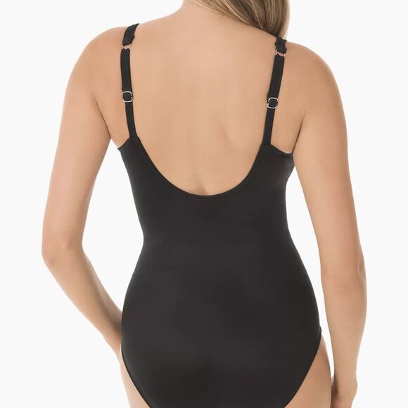 Miraclesuit Black One Piece Swimsuit NWT - Picture 4 of 10